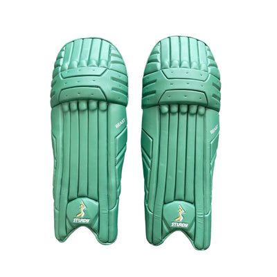 Sturdy Beast Coloured Cricket Batting Legguard - Adult Bottle Green