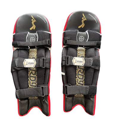 Sturdy Beast Coloured Cricket Batting Legguard - Adult Red