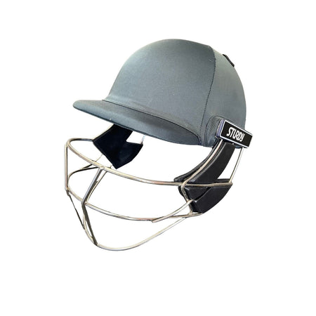 Sturdy Cheetah Green Steel Cricket Helmet - Senior