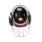 Sturdy Cheetah Maroon Steel Cricket Helmet - Youth