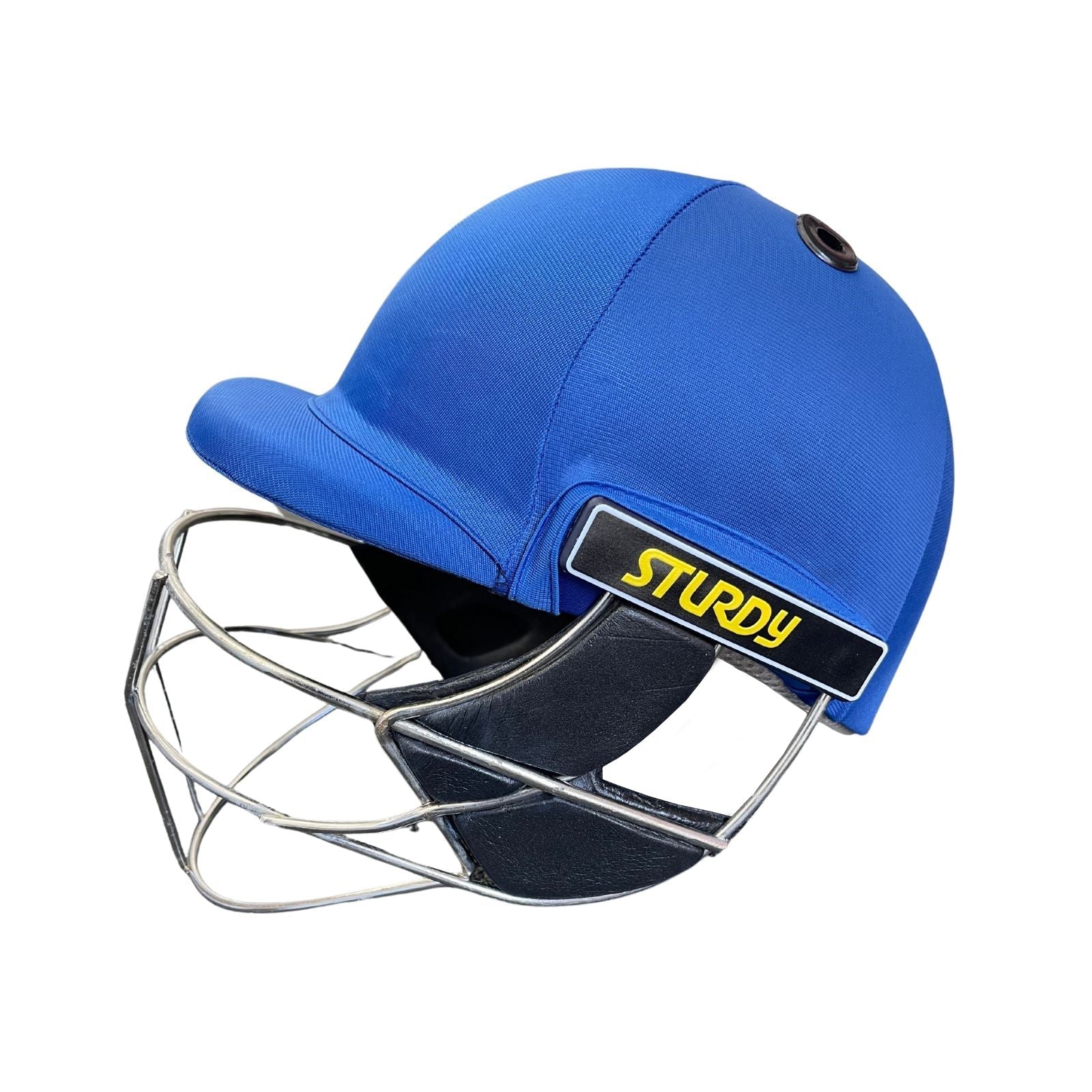 Sturdy Cheetah Royal Blue Steel Cricket Helmet - Youth