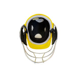 Sturdy Cheetah Yellow Steel Cricket Helmet - Senior
