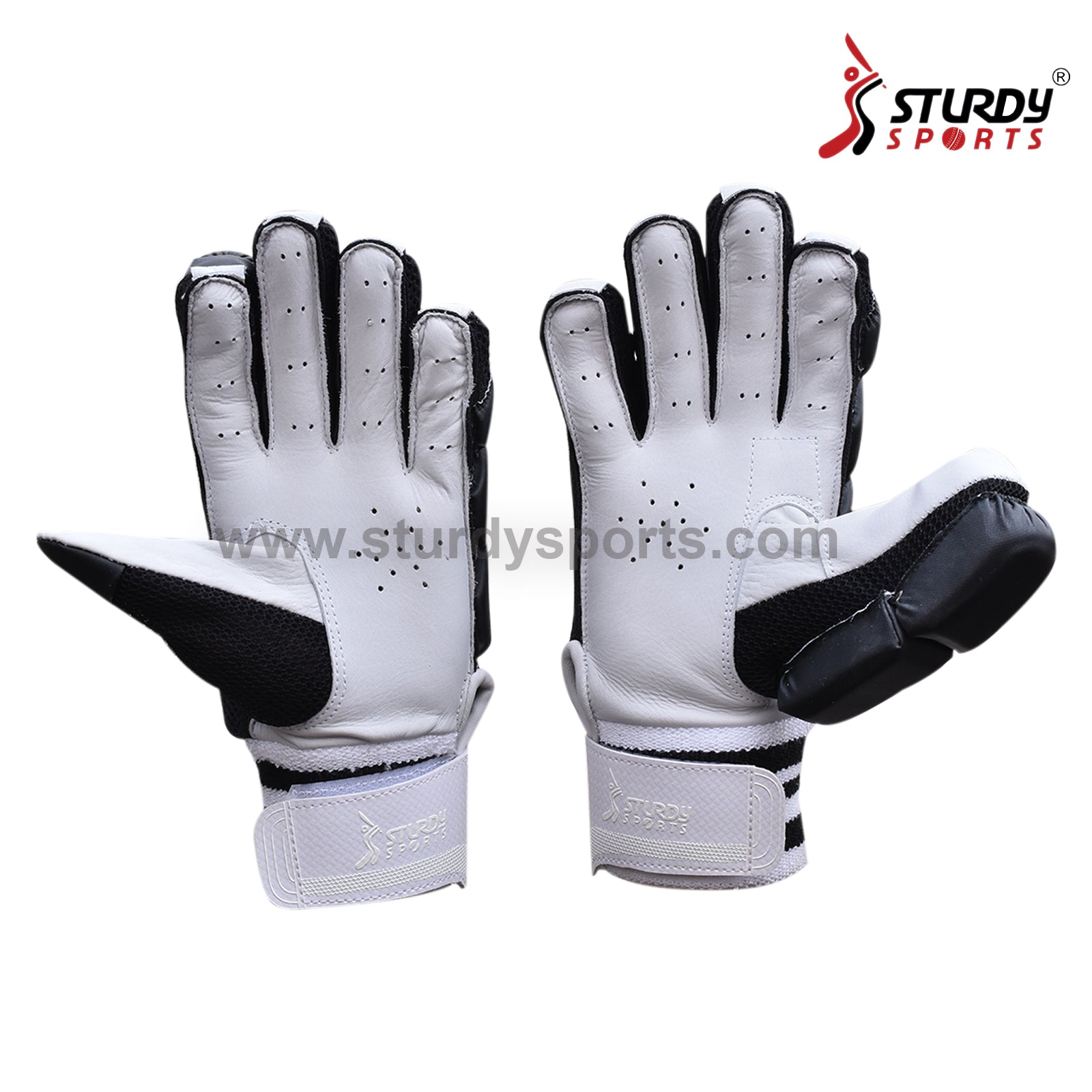 Sturdy Dragon Black Cricket Batting Gloves - Senior