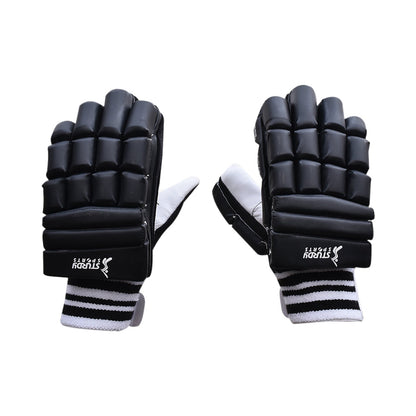 Sturdy Dragon Black Cricket Batting Gloves - Senior