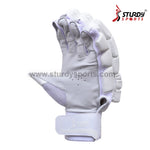 Sturdy Dragon Pure White Cricket Batting Gloves - Senior Large
