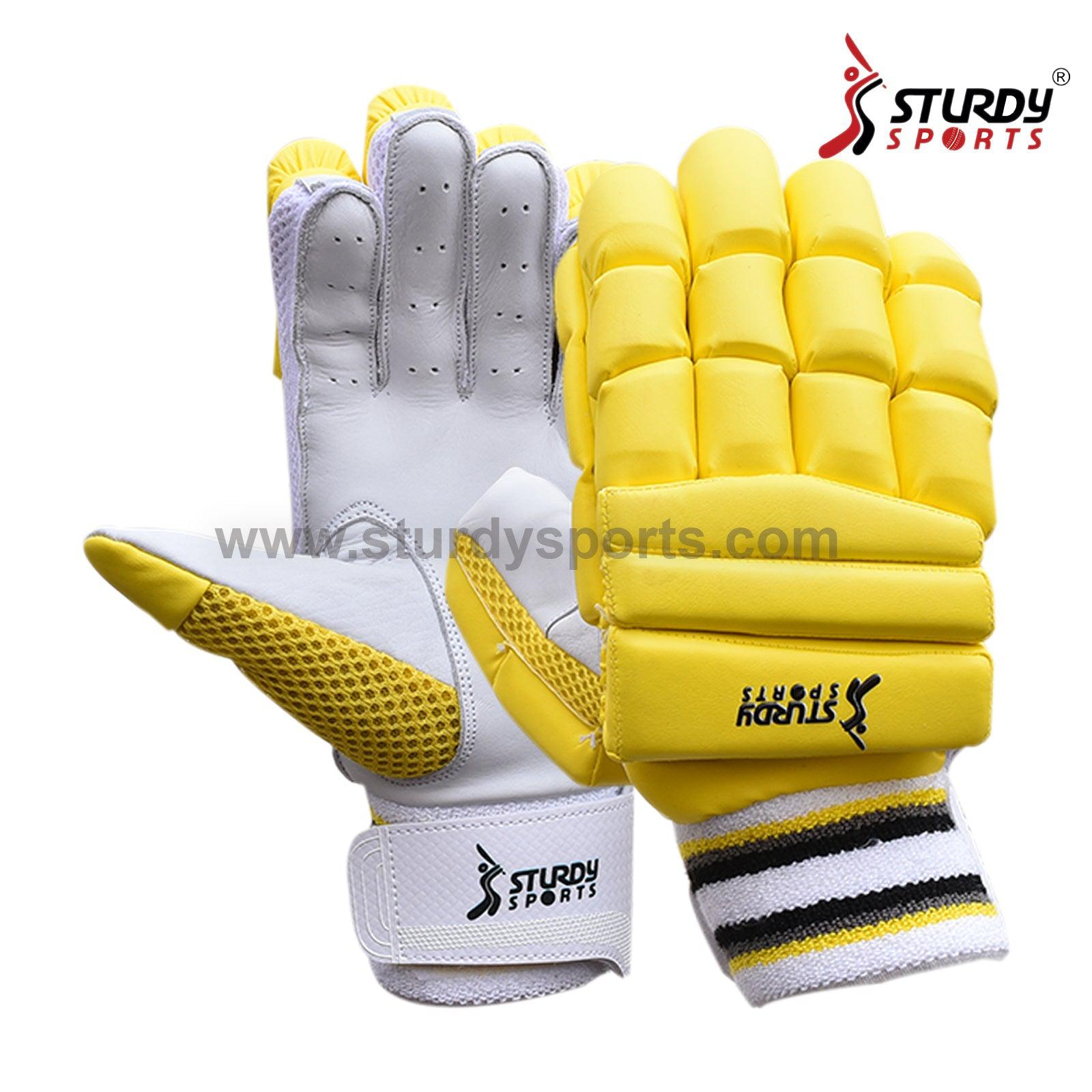 Sturdy Dragon Yellow Cricket Batting Gloves - Senior