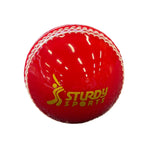 Sturdy Incredi Ball Red Cricket Ball - Senior