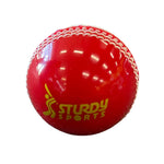 Sturdy Incredi Ball Red White Cricket Ball - Senior