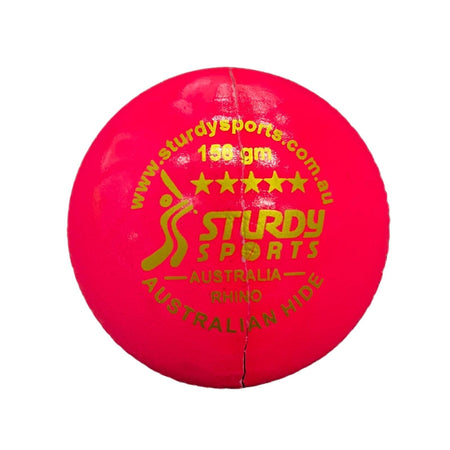 Sturdy Rhino Australian Hide Pink - 4 Piece Cricket Ball