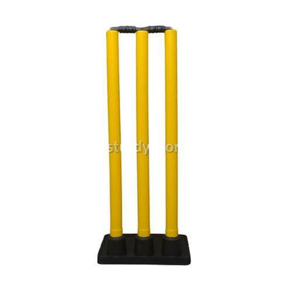 Sturdy Plastic Stumps Set - Flexible Rubber Base